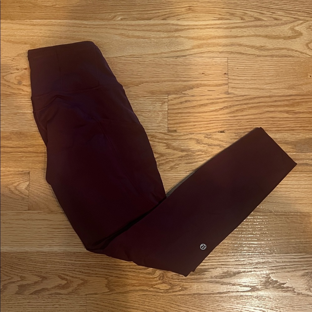 Lululemon Burgundy Leggings